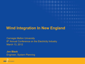 Wind Integration In New England