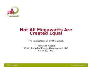 Not All Megawatts Are Created Equal