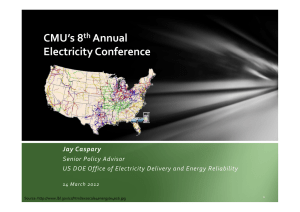l CMU’s 8 Annual  Electricity Conference