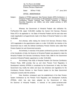 No. Fin (Pen) A (3)-5/2006 Government of Himachal Pradesh Finance (Pension) Department