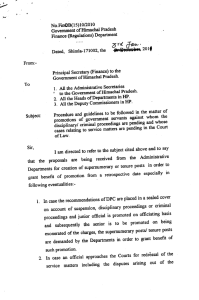 No.FinOB(l5) 0/20 Government of Himachal Pradesh Finance (Regulations) Department