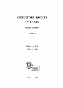 CREDITORS' RIGHTS IN SECOND  EDITION Volume  2