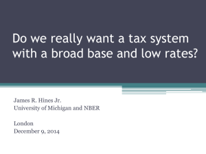 Do we really want a tax system James R. Hines Jr.