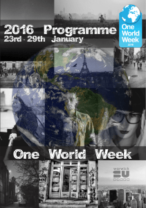 One World Week 2016 Programme 23rd-