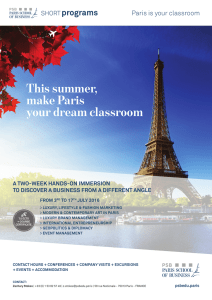 This summer, make Paris your dream classroom Paris is your classroom