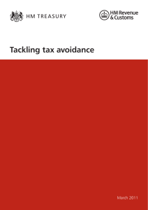 Tackling tax avoidance March 2011