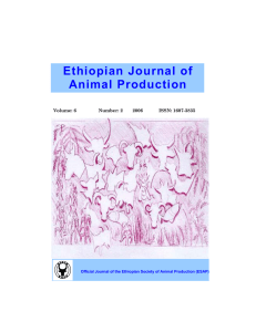 Ethiopian Journal of Animal Production Volume: 6