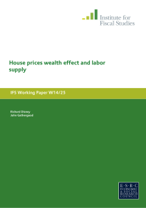 House prices wealth effect and labor supply  IFS Working Paper W14/25