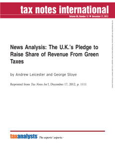 News Analysis: The U.K.’s Pledge to Taxes
