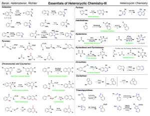 Essentials of Heterocyclic Chemistry-III Heterocyclic Chemistry Baran, Hafensteiner, Richter Indazoles: