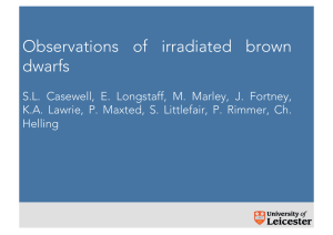 Observations  of  irradiated  brown dwarfs