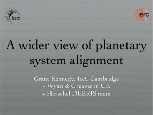 A wider view of planetary system alignment Grant Kennedy, IoA, Cambridge