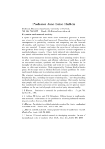 Professor Jane Luise Hutton
