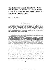 On Redrawing Circuit Boundaries-Why the Proposal To Divide the United States