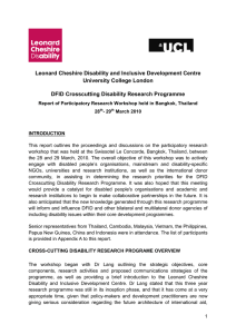 Leonard Cheshire Disability and Inclusive Development Centre University College London