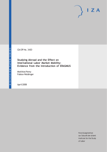 Studying Abroad and the Effect on International Labor Market Mobility: