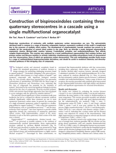 Construction of bispirooxindoles containing three single multifunctional organocatalyst