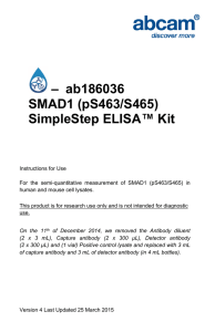 –  ab186036 SMAD1 (pS463/S465) SimpleStep ELISA™ Kit