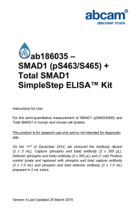 ab186035 – SMAD1 (pS463/S465) + Total SMAD1 SimpleStep ELISA™ Kit