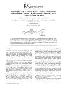 Expanding the Scope of Cinchona Alkaloid-Catalyzed Enantioselective