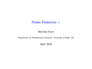 Power Posteriors + Merrilee Hurn April 2016