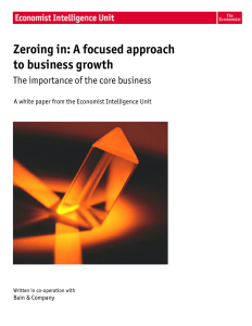 Zeroing in: A focused approach to business growth