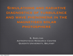 Simulations and radiative diagnostics of turbulence and wave phenomena in the magnetised solar