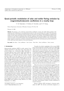 Quasi-periodic modulation of solar and stellar flaring emission by