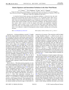 Kinetic Signatures and Intermittent Turbulence in the Solar Wind Plasma