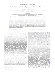 Pseudononstationarity in the scaling exponents of finite-interval time series * Kiyani