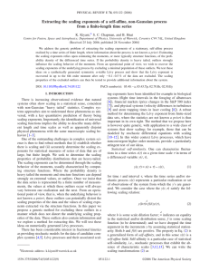 Extracting the scaling exponents of a self-affine, non-Gaussian process