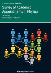 Survey of Academic Appointments in Physics