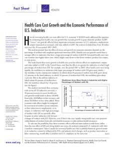 H Health Care Cost Growth and the Economic Performance of