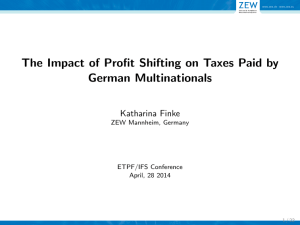 The Impact of Profit Shifting on Taxes Paid by German Multinationals