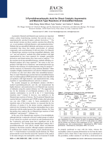 3-Pyrrolidinecarboxylic Acid for Direct Catalytic Asymmetric anti-Mannich-Type Reactions of Unmodified Ketones