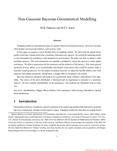 Non-Gaussian Bayesian Geostatistical Modelling M.B. Palacios and M.F.J. Steel