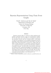 Bayesian Representations Using Chain Event Graphs