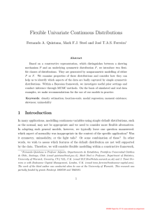 Flexible Univariate Continuous Distributions