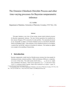 The Ornstein-Uhlenbeck Dirichlet Process and other time-varying processes for Bayesian nonparametric inference