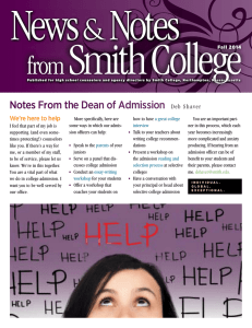 News Notes Smith College