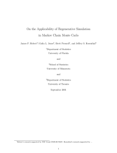 On the Applicability of Regenerative Simulation in Markov Chain Monte Carlo
