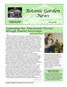 Botanic Garden News S Expanding Our Educational Mission