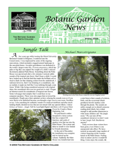 Botanic Garden News A Jungle Talk