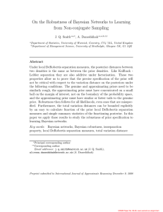 On the Robustness of Bayesian Networks to Learning from Non-conjugate Sampling