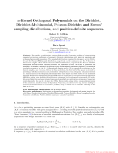 n-Kernel Orthogonal Polynomials on the Dirichlet, Dirichlet-Multinomial, Poisson-Dirichlet and Ewens’