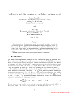 Multinomial logit bias reduction via the Poisson log-linear model