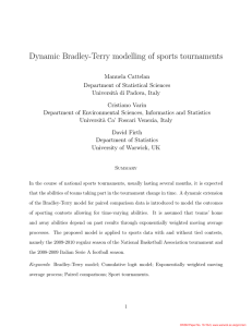 Dynamic Bradley-Terry modelling of sports tournaments