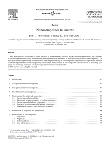 Nanocomposites in context COMPOSITES SCIENCE AND TECHNOLOGY