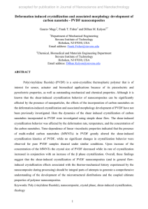 accepted for publication in Journal of Nanoscience and Nanotechnology