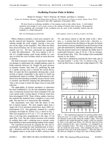 Oscillating Fracture Paths in Rubber